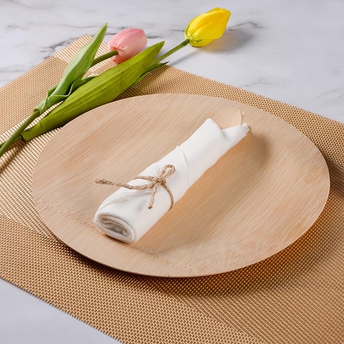 Pre Rolled Napkin and Bamboo Cutlery Set - Image 2