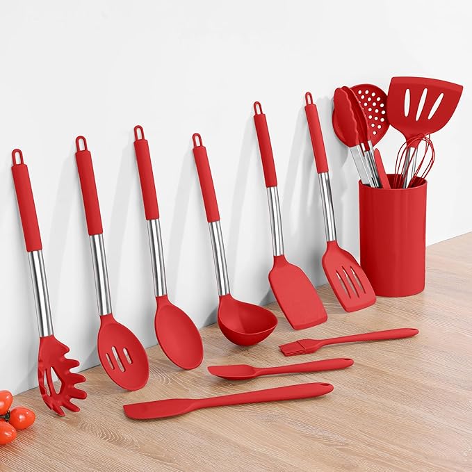 Onader 15 Pcs Silicone Cooking Utensils Set, Large Kitchen Gadgets Tools - Image 9