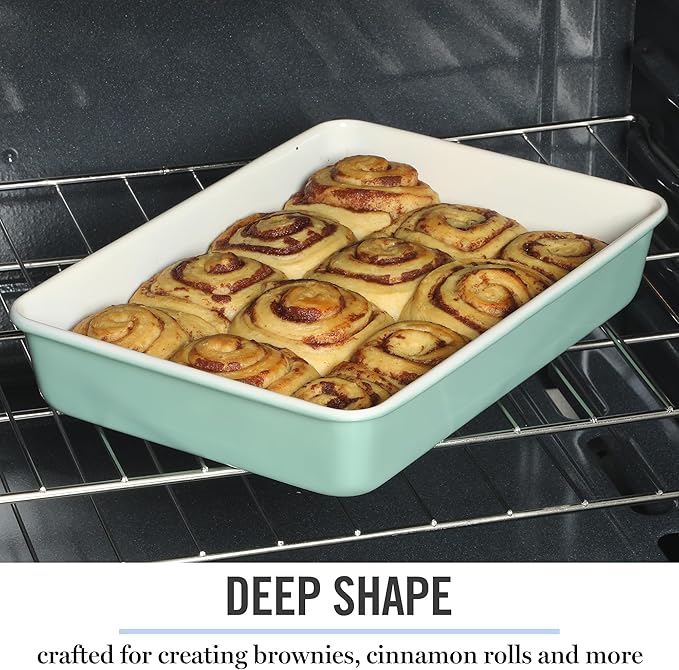 Martha Stewart Gallen 13 x 9 Inch Rectangular Nonstick Carbon Steel Cake and - Image 6