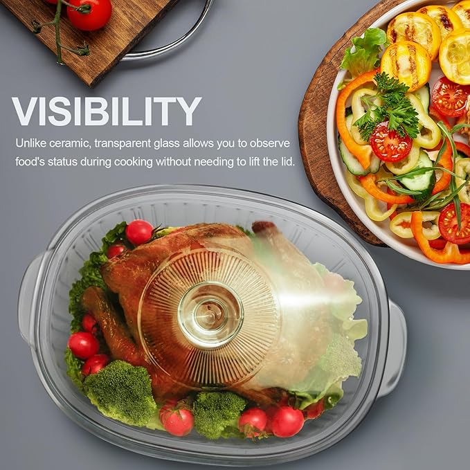 Luvan 2.8L/3Qt Glass Casserole Dish - Image 5