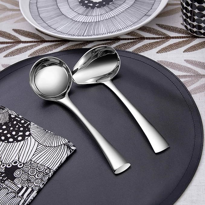 KEAWELL Premium Austin 1-Piece Sauce Ladle and 1 Piece Gravy Ladle, 18/10 - Image 6