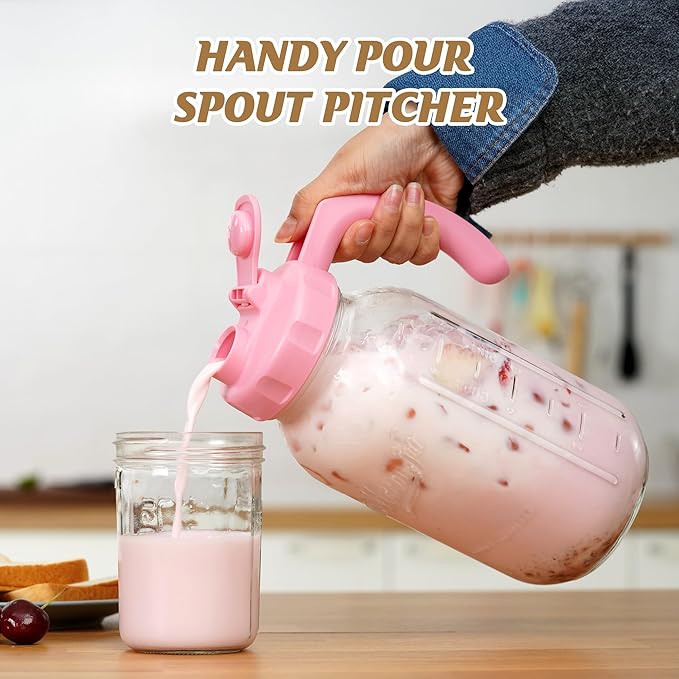 Soligt Glass Mason Jar Pitcher - Image 2