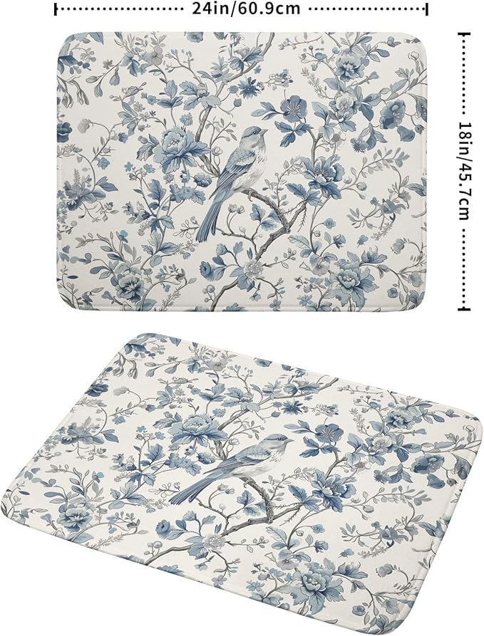 Chinoiserie Trees Dish Drying Mat - Image 2