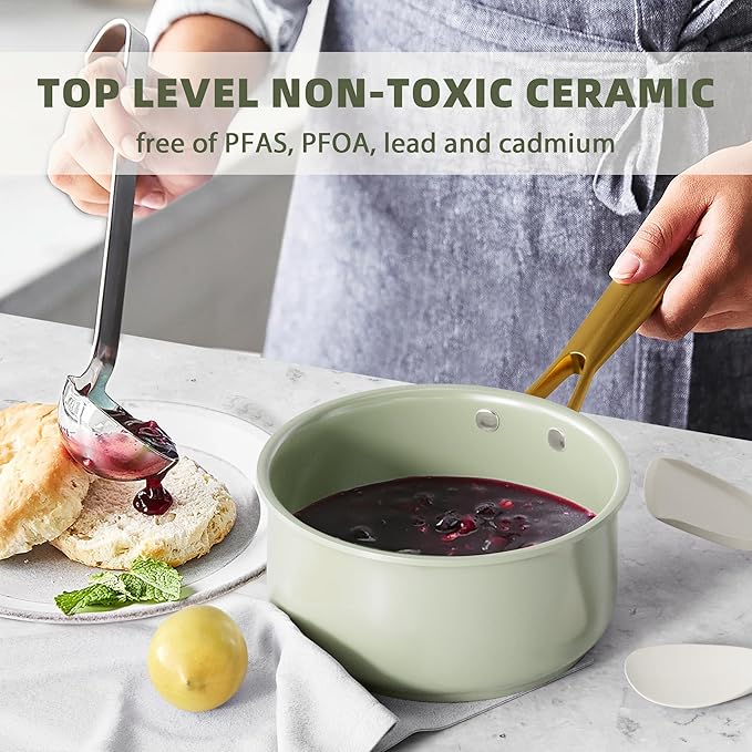 VONIKI Ceramic Cookware Set - Image 4