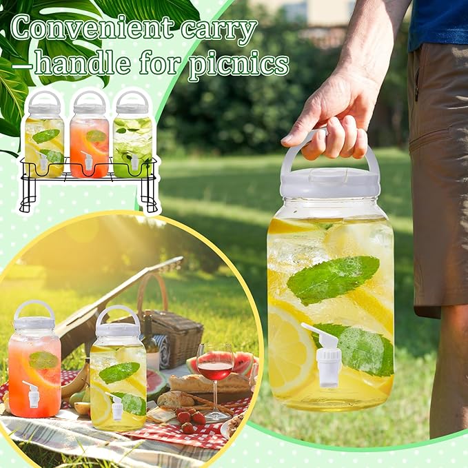 Tanlade 3 Pcs Plastic Drink Dispenser - Image 3