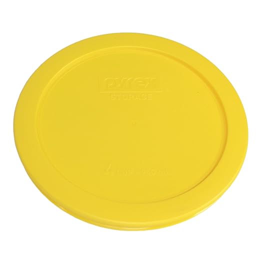 Pyrex 7201-PC 4 Cup Meyer Lemon Yellow Food Storage Replacement Lid - Image 2