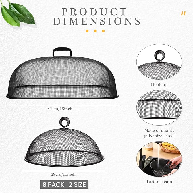 Hicarer Metal Mesh Screen Food Cover - Image 2
