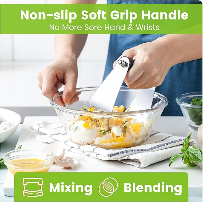 Spring Chef Dough Blender & Pastry Cutter Tool, Stainless Steel Pastry Blender - Image 5