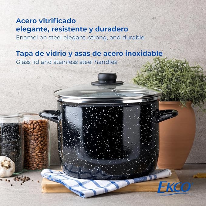 EKCO EOS 8-Quart Speckled Stockpot - Image 7