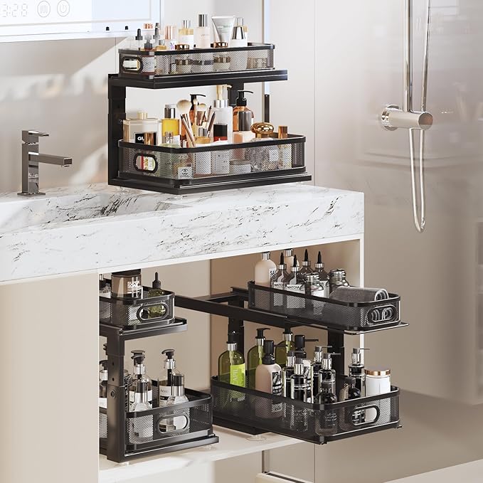 2 Pack 18.5IN-Depth Under Sink Organizer - Image 7