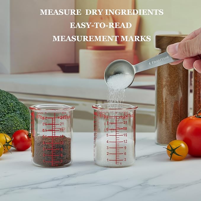 120 ML/4OZ High Borosilicate Glass Measuring Cup-V-Shaped Spout, Glass - Image 5