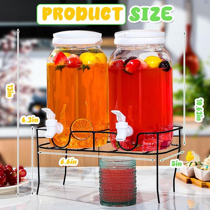 Tanlade 2 Pcs Plastic Drink Dispenser - Image 4