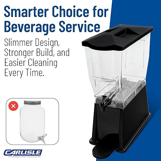 Carlisle FoodService Products Trimline Rectangular Beverage Dispenser Drink - Image 7