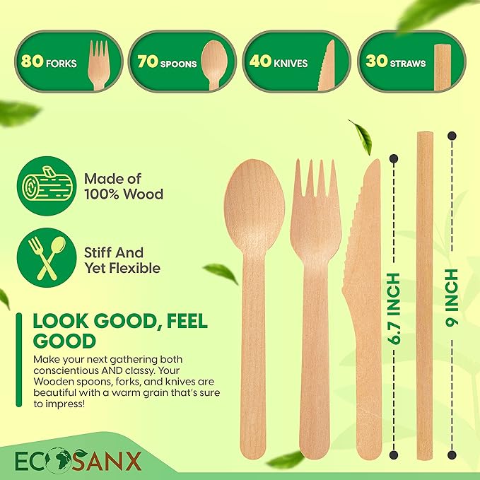 Bamboo Cutlery Set - Image 2