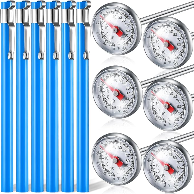 Xuhal 6 Pcs Stainless Steel Kitchen Thermometer by Xuhal