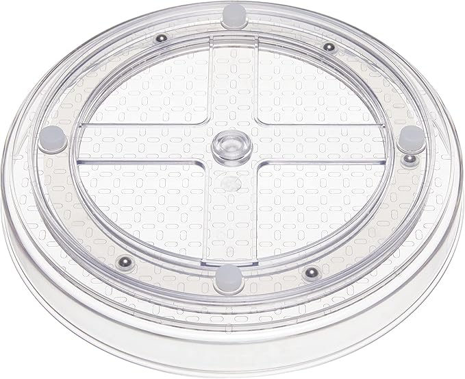 Amazon Basics Clear Rotating Lazy Susan Turntable Organizer - Image 4