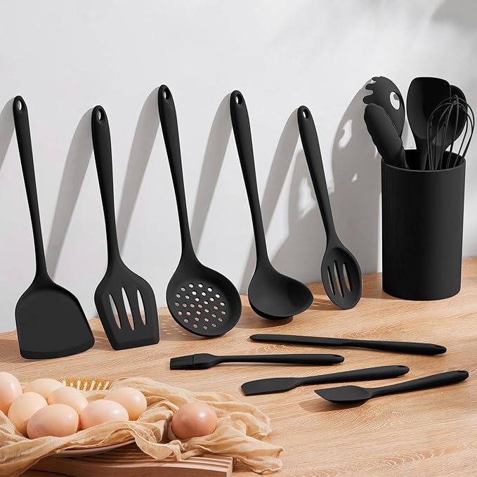 Silicone Cooking Utensil Set, Homikit 15pcs Kitchen Utensils - Image 8