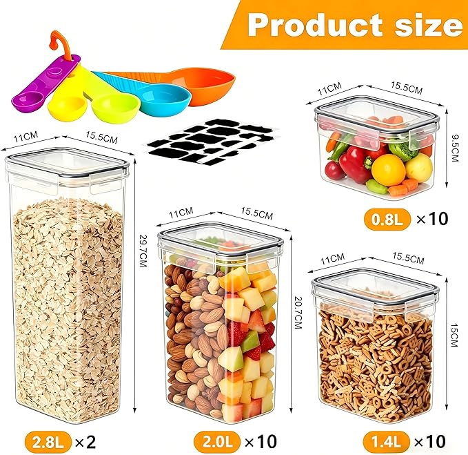 32 Pack Airtight Food Storage Containers - Image 2