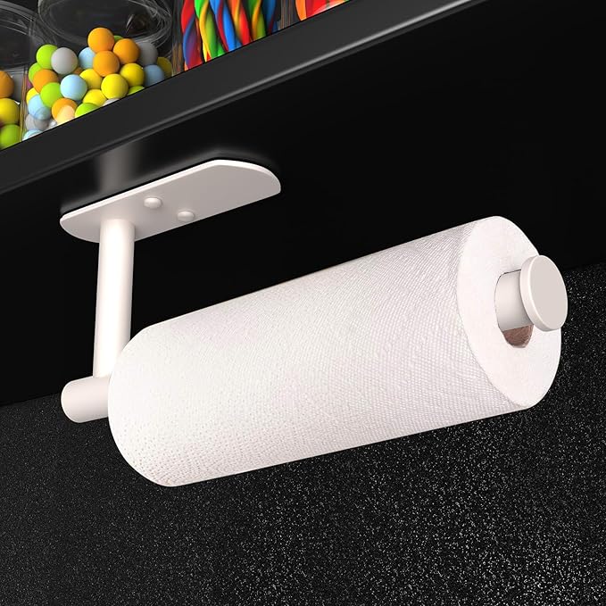 VAEHOLD Adhesive Paper Towel Holder Under Cabinet Wall Mount - Image 4