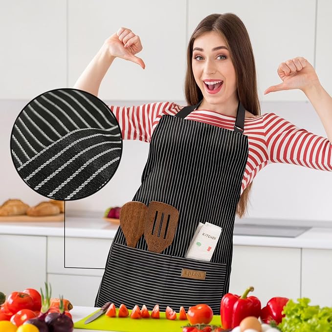 BeLuyi 2 Pack Adjustable Bib Apron - Image 4