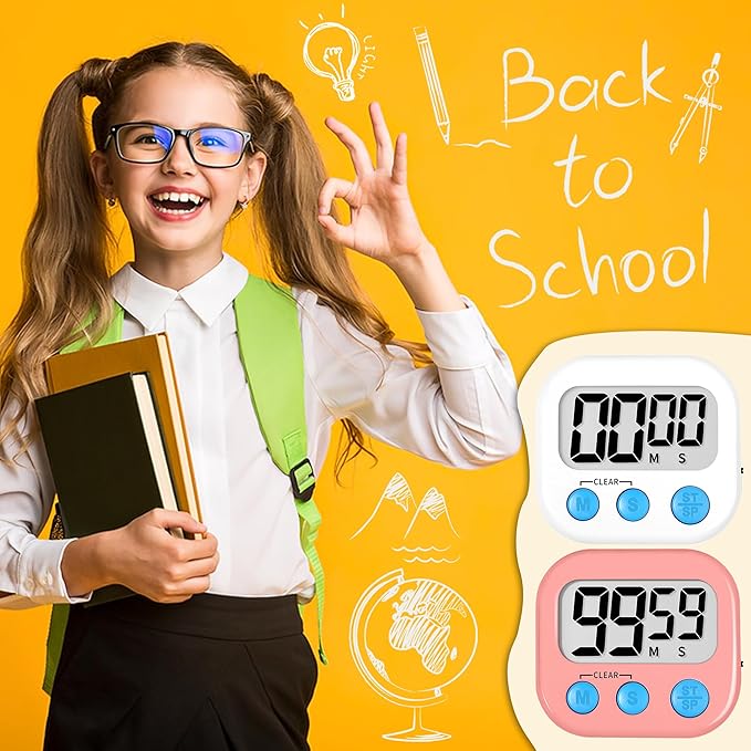 ZILLEEN Classroom Timer for Kids Teachers 2 Pack Digital Timers - Image 6