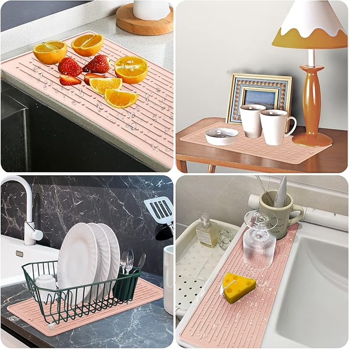 GeeRic Dish Drying Mats, Heat-resistant Silicone Mat - Image 6