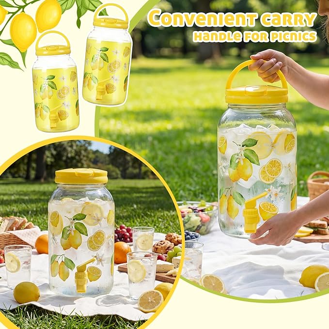 Havawish 2 Pcs 1 Gallon Plastic Beverage Dispenser - Image 4