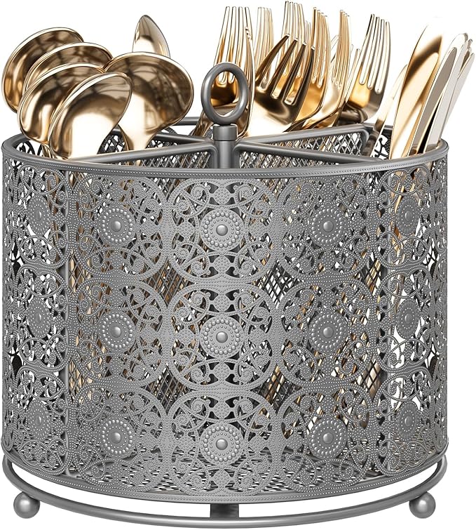 YIUKEA Rotating Utensil Caddy Countertop by YIUKEA