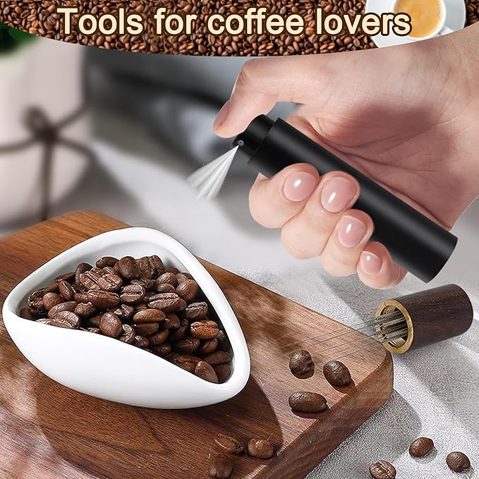 Coffee Bean Dosing Cup and RDT Spray Bottle, Espresso Coffee Stirrer 6 Needles - Image 7