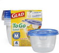 Glad GladWare to Go Lunch Food Storage Containers by GladTrashFoodStorage