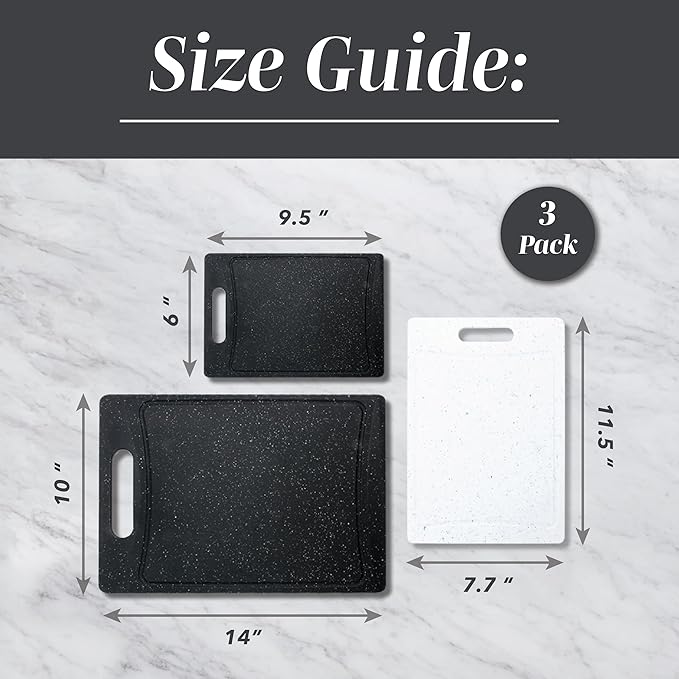 COOK WITH COLOR Non-Slip Cutting Board Set – Kitchen Essentials with Easy Grip - Image 5