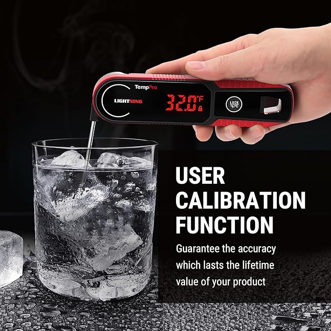 TempPro Lightning 1-Sec Instant Read Meat Thermometer, Kitchen Food Thermometer - Image 8