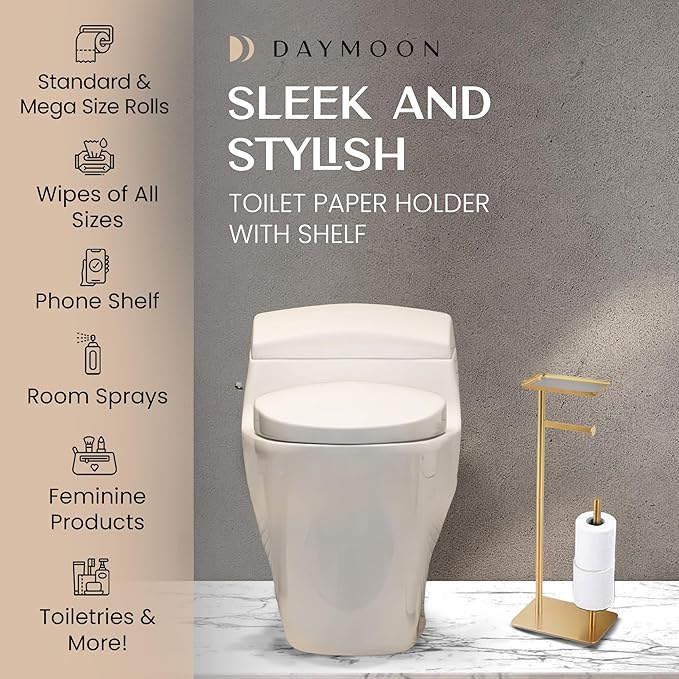 Day Moon™ - Toilet Paper Holder - Modern Roll Holder - Image 2