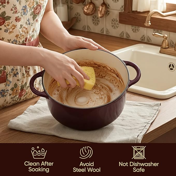 Vintage Style 4.5 Quart Dutch Oven Pot - Image 6