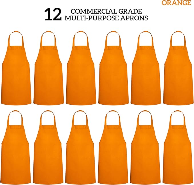 GREEN LIFESTYLE 12 Pack Professional Chef Apron – Grilling Aprons - Image 3