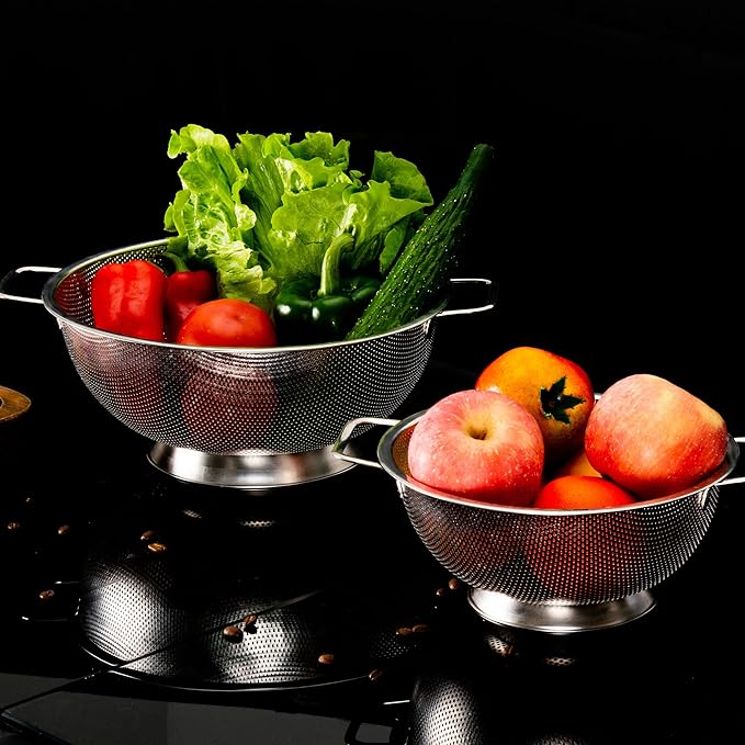 Gulex Colander Stainless Steel 5-Quart, Strainer - Image 8