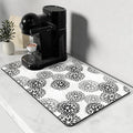 Rnivvi Coffee Mat, Hide Stain Rubber Backed Absorbent Dish Drying Pad by Rnivvi