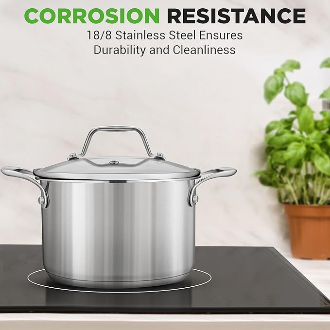NutriChef 3-Quart Stainless Steel Soup Pot - Image 7