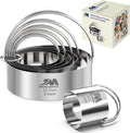 Biscuit Cutter Set for baking 2inch 2.5inch 3inch 3.5inch 4inch 5inch large by MJINGMEI