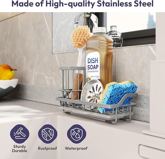SWTYMIKI Sink Caddy Sponge Holder - Image 2