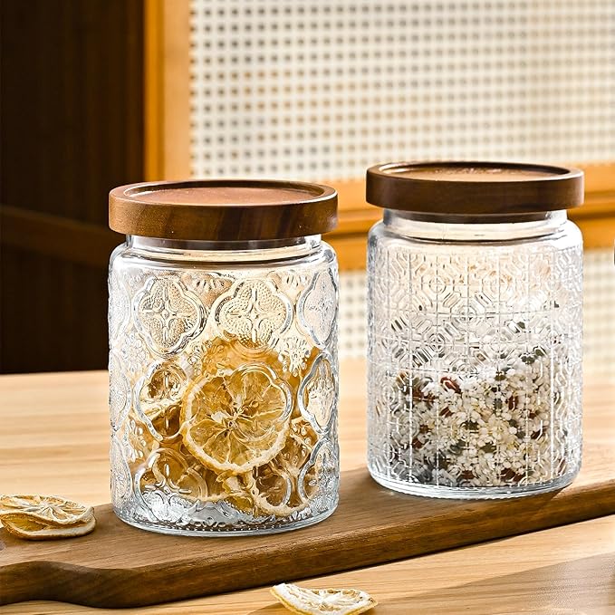 Adodeen 24oz Vintage Glass Canister - Image 4