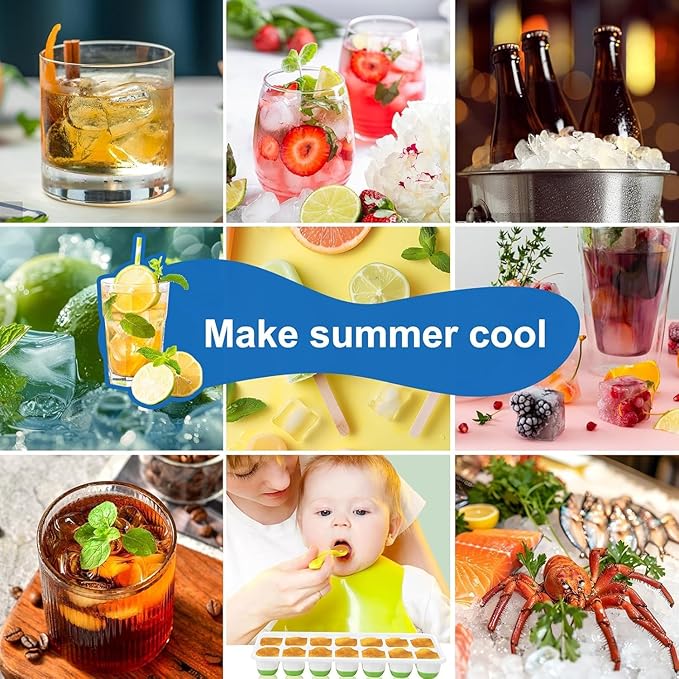 Ice Cube Tray, Ice Cube Trays for Freezer 5 Pack - Image 7