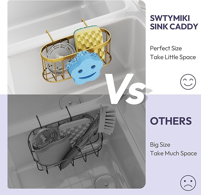 SWTYMIKI Sponge Holder for Kitchen Sink - Image 4