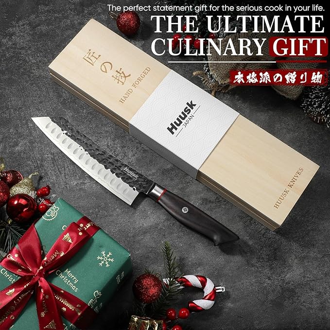 Huusk Santoku Japanese Chef Knife - Image 6