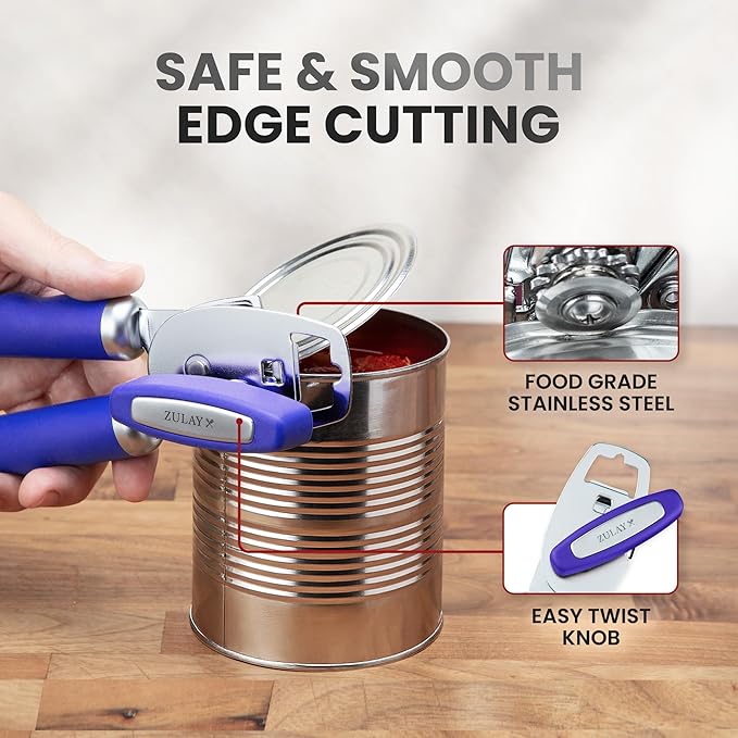 Zulay Kitchen Heavy Duty Stainless Steel Can Opener Manual - Image 4