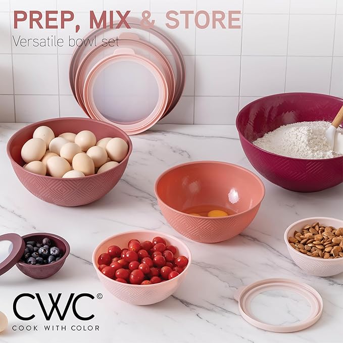COOK WITH COLOR Mixing Bowls with Lids - Image 6