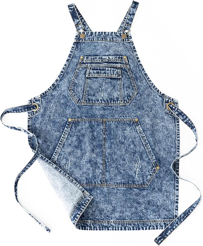 Jeanerlor - Cotton Denim Apron - Jean Apron - Image 6