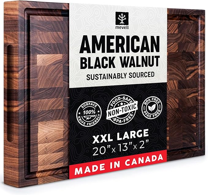 Mevell Walnut End Grain Cutting Board by Mevell