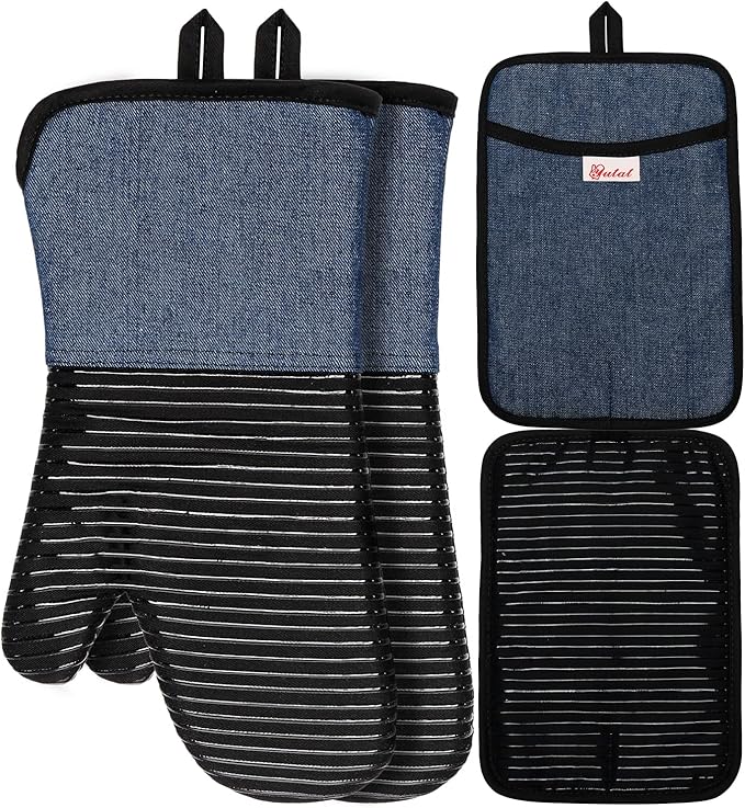 Yutat Oven Mitts, Pot Holders Set of 4 Made by YUTAT