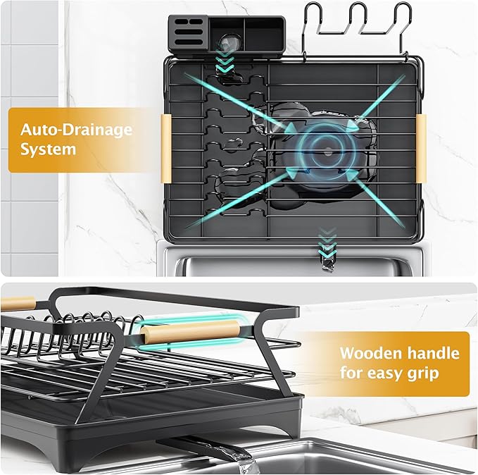 Epicano Dish Drying Rack for Kitchen Counter - Image 4